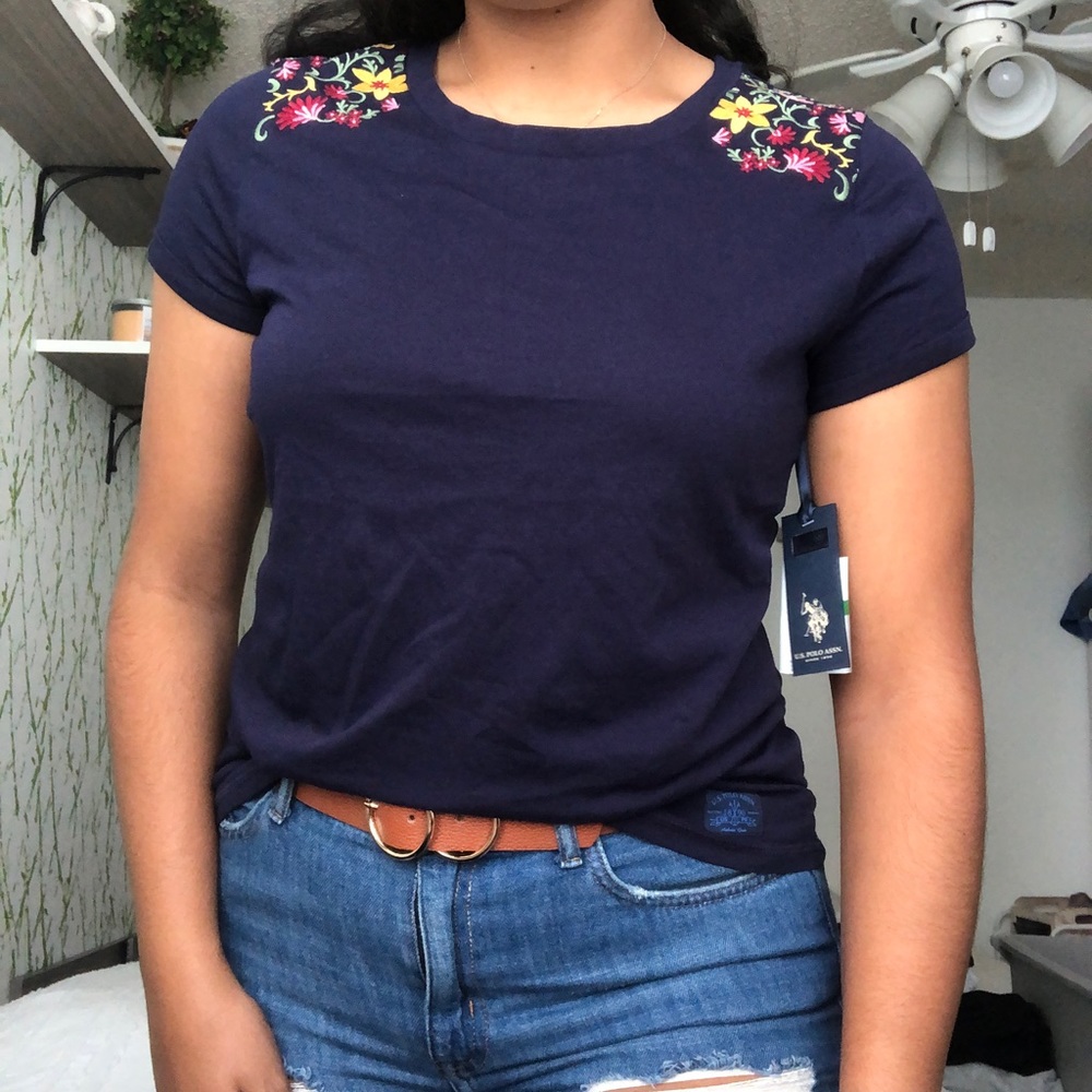 US POLO ASSN navy tee